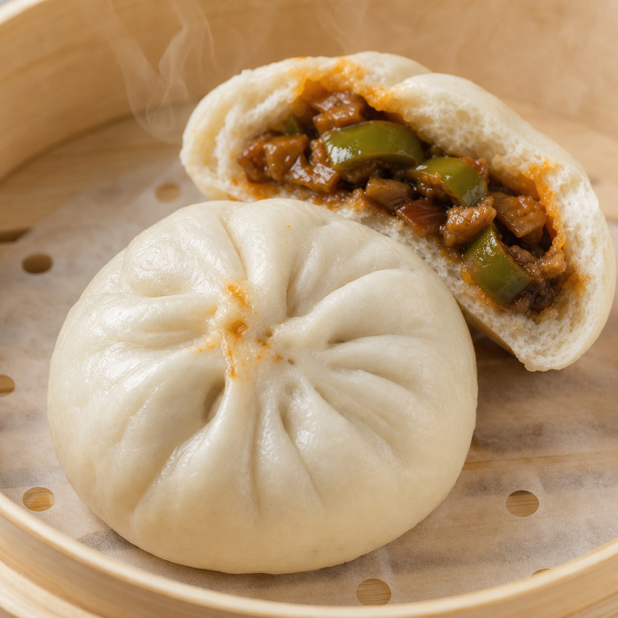 素茄子包 Savory Eggplant Bun