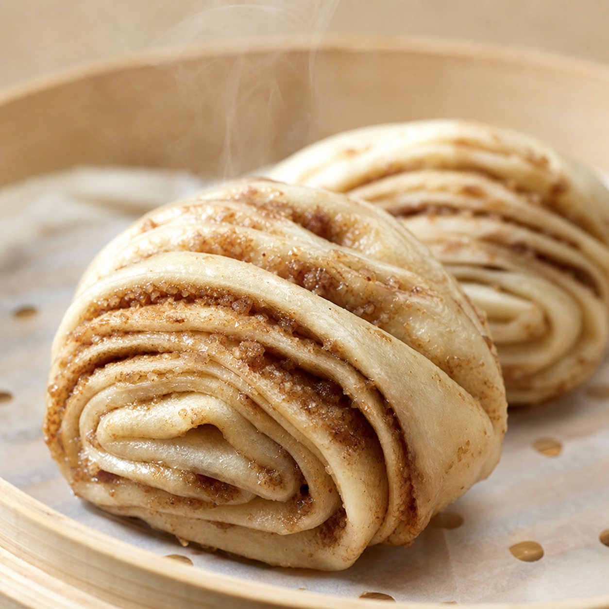 红糖椰蓉花卷 Brown Sugar Coconut Roll