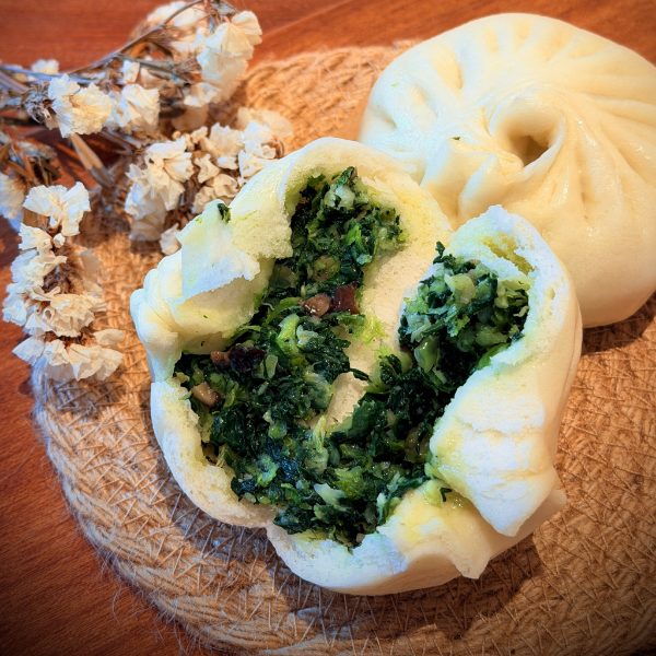 翡翠青菜包 Fresh Veg & Shiitake Mushroom Bun